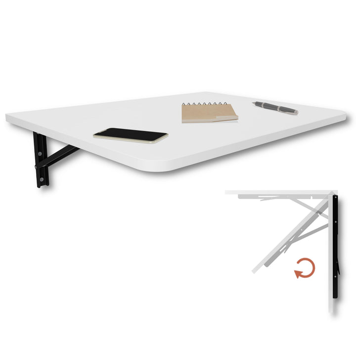 Wandklapptisch Schreibtisch Tischplatte 70x50 cm Klapptisch Esstisch Küchentisch für die Wand Bartis