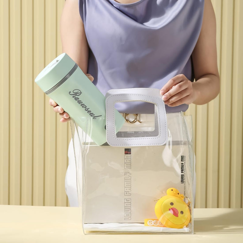 Elektrischer Reise-Wasserkocher 500ml, Tragbarer Mini-Wärmebecher, 3-in-1, Mini-Thermoskanne 304, Ge