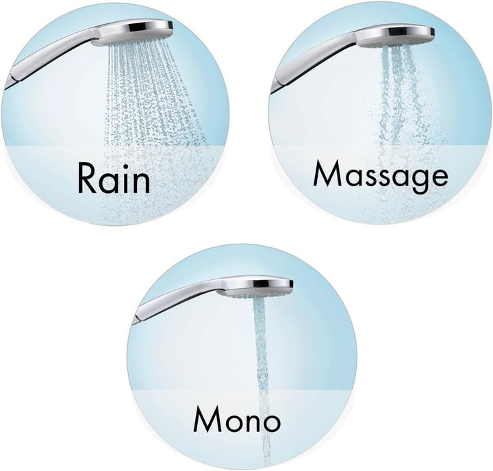 hansgrohe Croma 100 Duschset 0,90m, 3 Strahlarten, Chrom Chrom 0,90m Set 3 Strahlarten, Chrom 0,90m