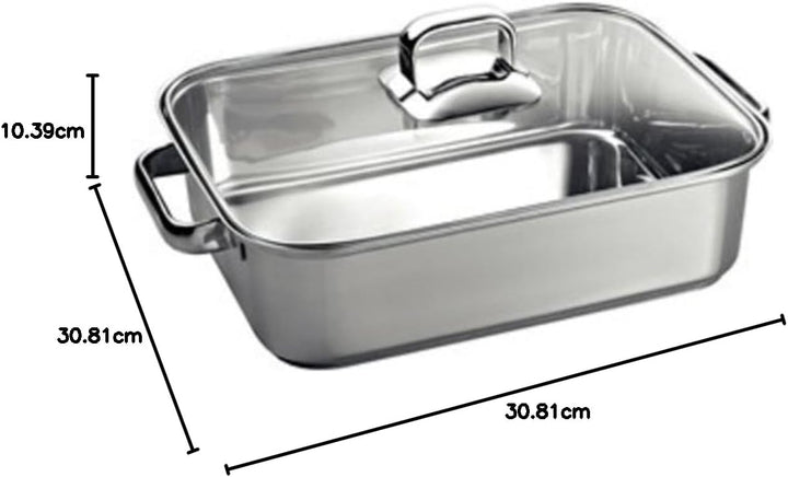 Neff Z9410X1 Backofen und Herdzubehör / Kochfeld / Bräter aus Edelstahl für Induktion, Silber Single