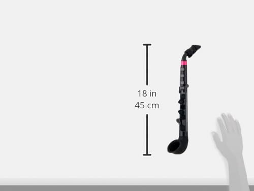 NUVO jSax 2.0, schwarz-pink, Standard Set schwarz / pink Einzeln, schwarz / pink Einzeln