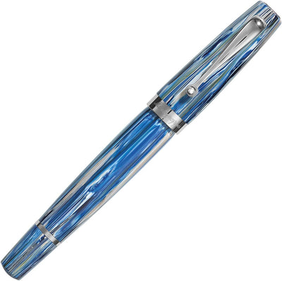 Montegrappa Mia,The modern classic' Füllfederhalter in der Farbe Adriatic Sea, aus Edelharz hergeste