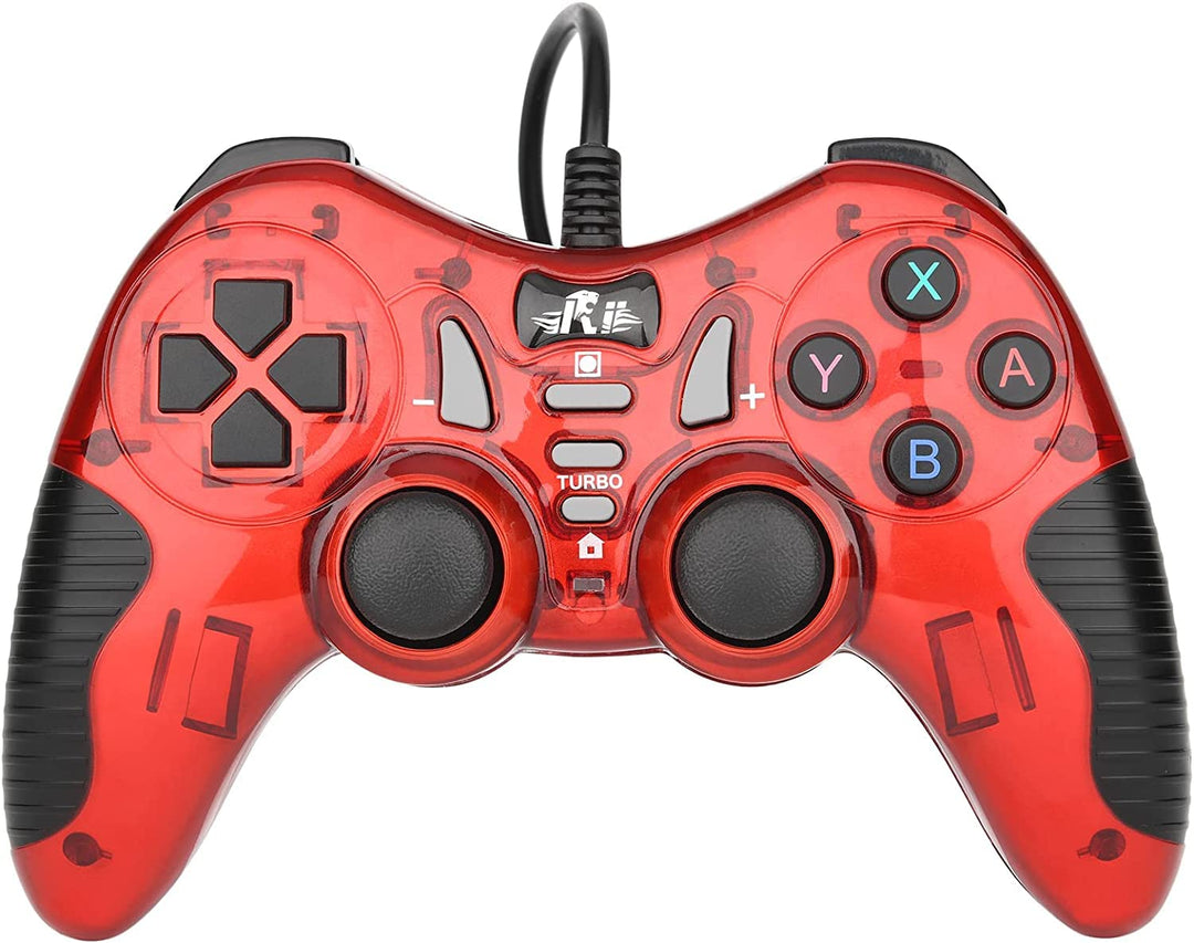 Gaming Wired Gamepad Controller Rii GP500 für PC Windows 98 XP 7 8 10 Spiele Playstation 3 STEAM Gam