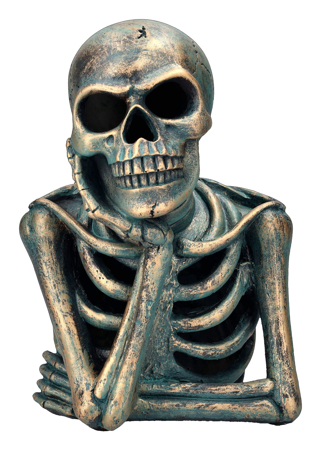 Pacific Giftware Skelett Büste Der Denker - Figur Gothic Statue Fantasy Deko Totenkopf