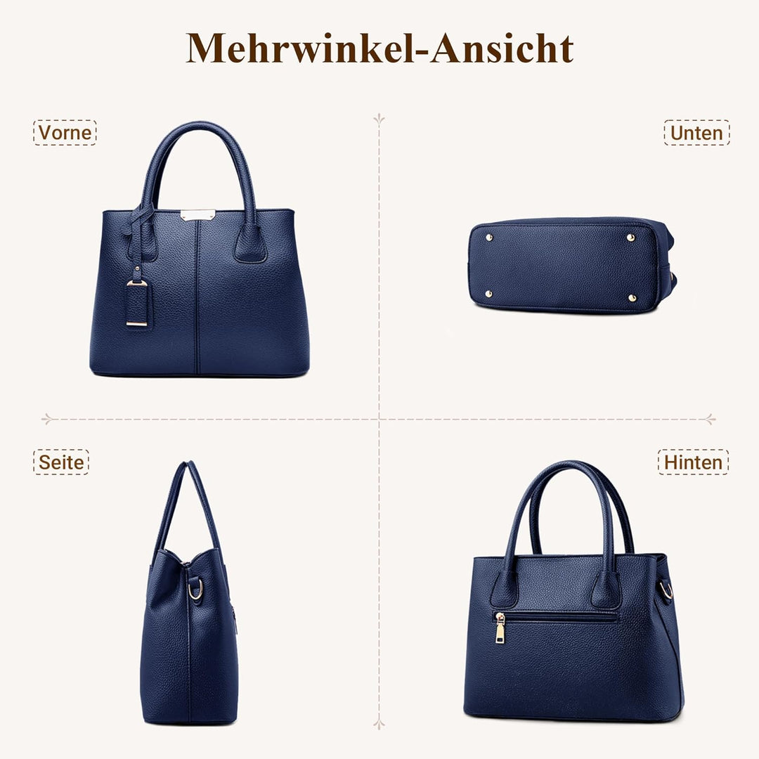 DIRRONA Elegant Damen Handtasche Schultertasche Gross Kapazität Umhängetasche Beiläufig Reise Tasche