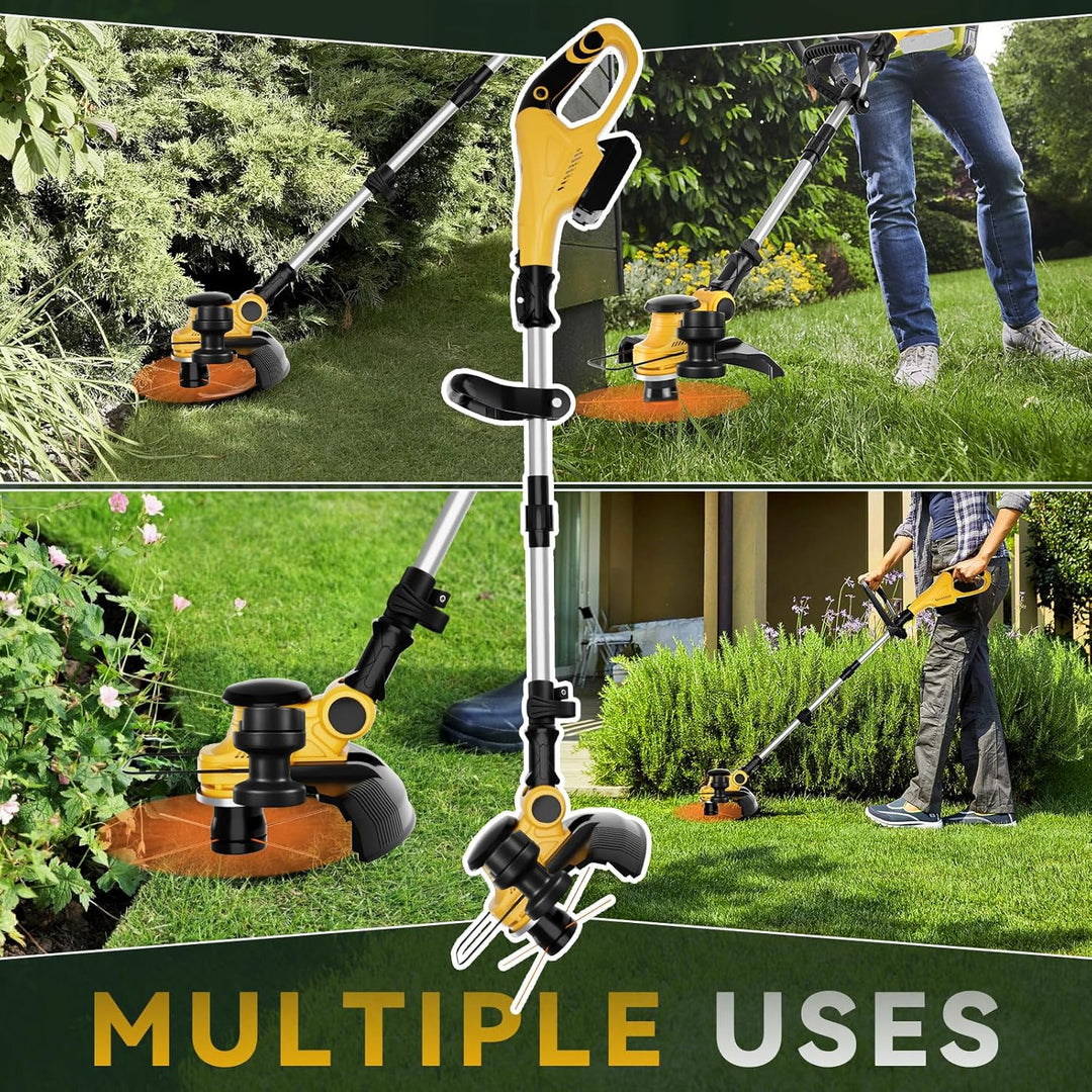 Akku Strimmer kompatibel mit Dewalt 20V Akku, 3-in-1 Falt-Kombi mit bürstenlosem Motor 30cm Schnittb