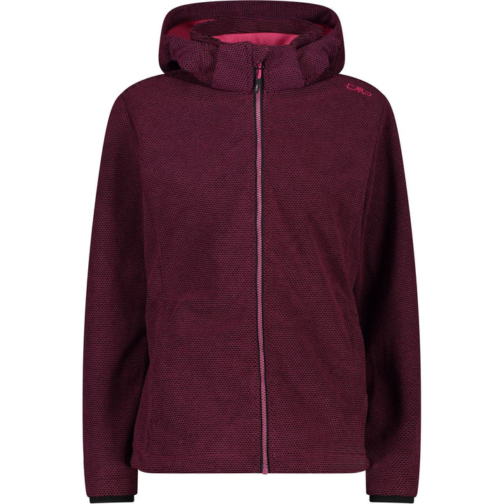 CMP Damen Damen-softshelljacke mit Abnehmbarer Kapuze Jacket 34 Amaranth-Schwarz, 34 Amaranth-Schwar
