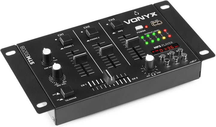 SkyTec STM-3020 4-Kanal-Mischpult mit USB und MP3
