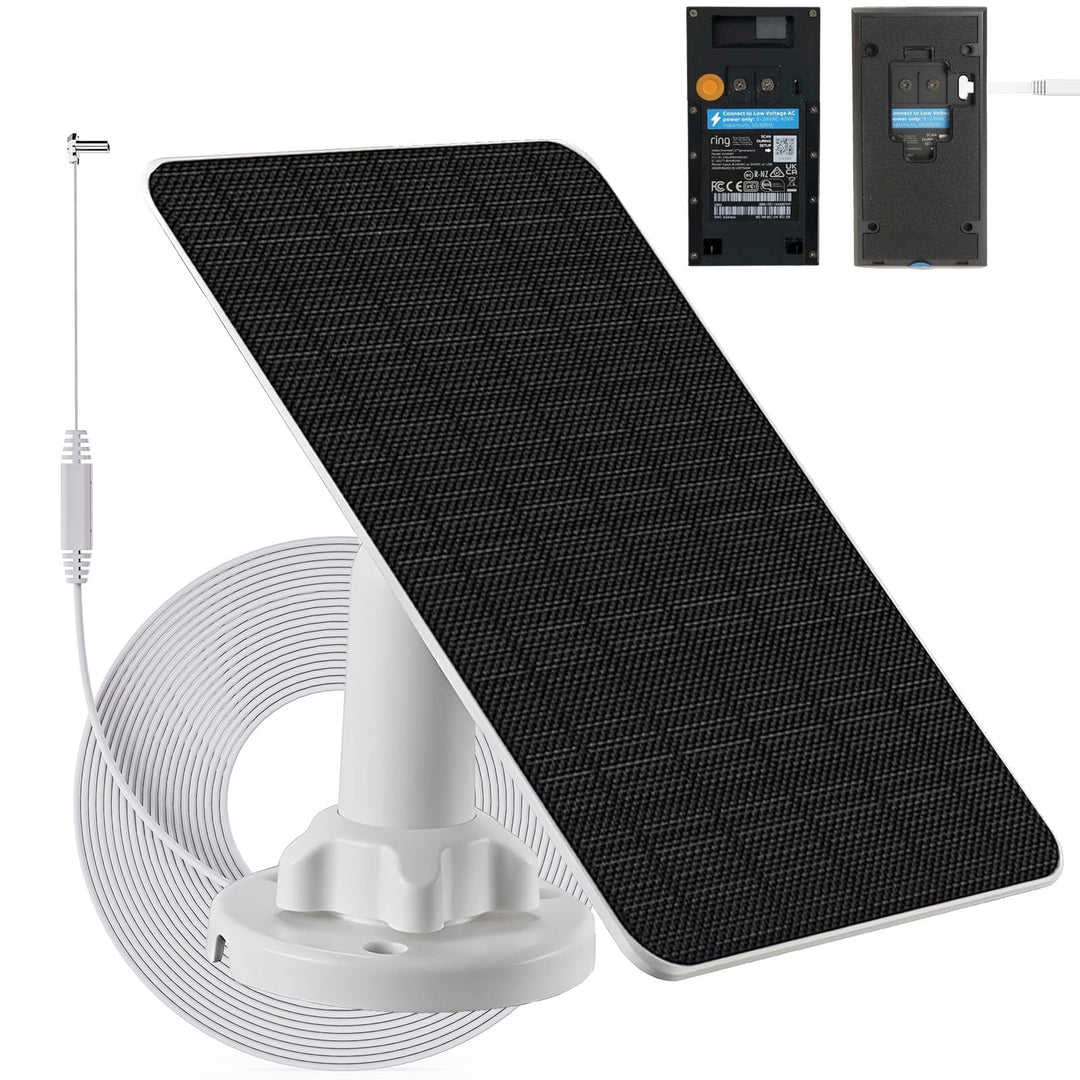 3W Solarpanel mit eingebautem 4000mAh Akku, Micro-USB-Anschluss, IP65, 4m Ladekabel, perfekte Kompat