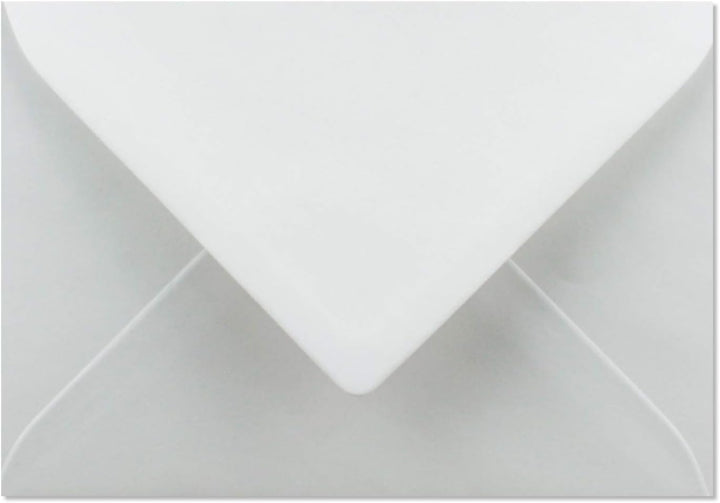 100x Briefumschläge DIN C6-11,2 x 16 cm - mit Nassklebung - Farbe: Weiss - Grammatur: 90 Gramm pro m