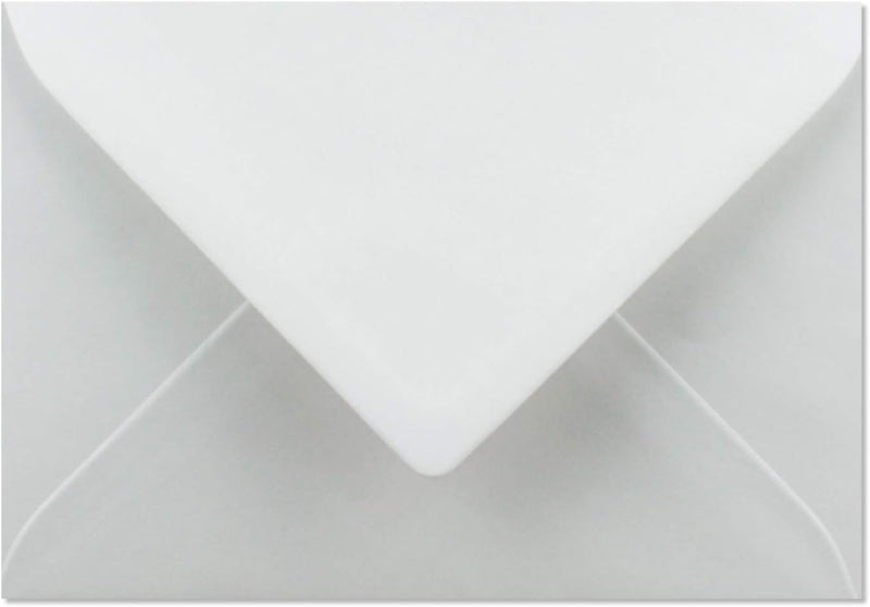 100x Briefumschläge DIN C6-11,2 x 16 cm - mit Nassklebung - Farbe: Weiss - Grammatur: 90 Gramm pro m