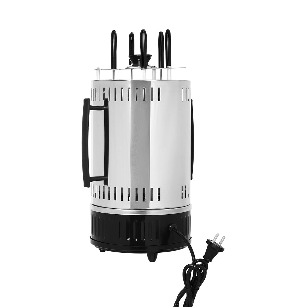 Vertikaler Elektrogrill, Vertikaler Rotisserie-Grill, Elektrische Drehgrillmaschine,mit 5 Schaschlik