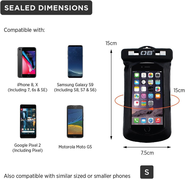 Overboard Wasserdichte iPhone Tasche, Blau, 28 x 16 x 2 cm, OB1008A