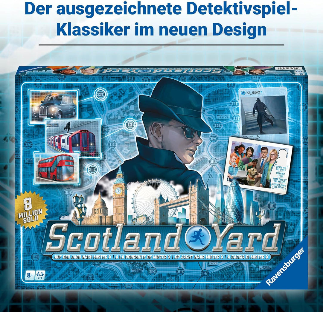 Ravensburger Gesellschaftsspiel 27515 - Scotland Yard - Familienspiel, Brettspiel für Kinder und Erw