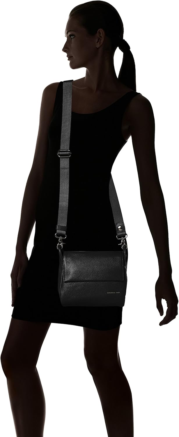 Mandarina Duck Damen Mellow Leather P10fzt93 Umhängetaschen Schwarz, Schwarz