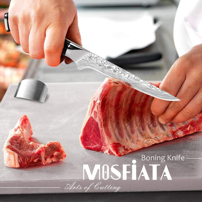 MOSFiATA Filetiermesser Kochmesser Fischfiletmesser Scharf, kohlenstoffreiches deutsches Edelstahlme