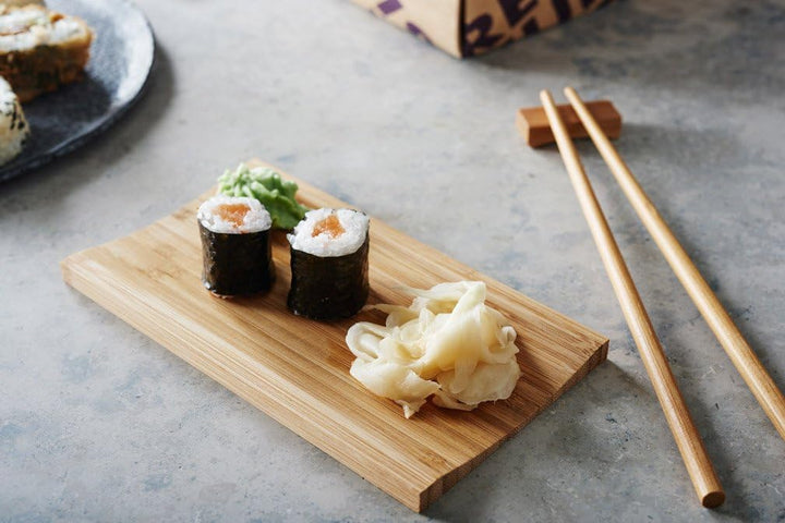 Reishunger Sushi Brett, Bambus, 18 x 10 cm - 10er Vorteilspaket [als 1er, 4er und 10er Packung erhäl