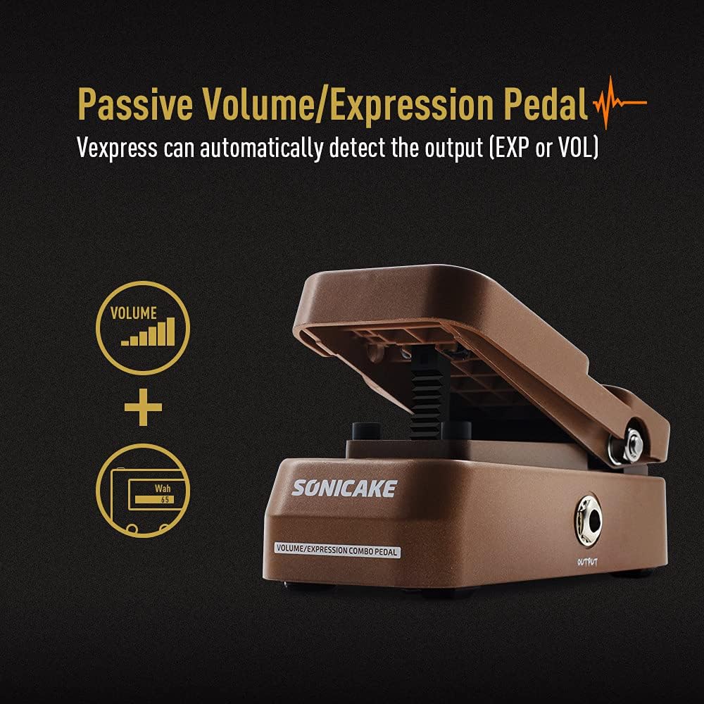 SONICAKE Volume & Expression Pedal EXP Pedal Passive Gitarren Effektpedal Vexpress