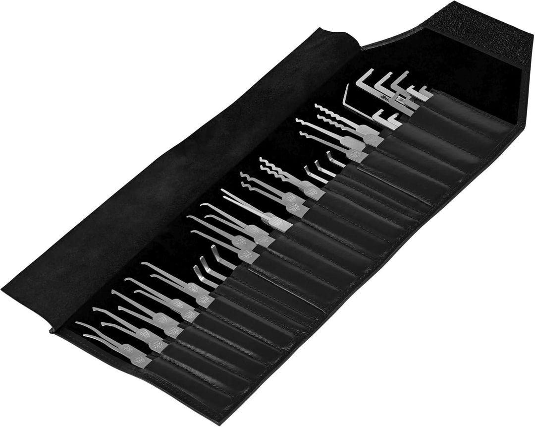 MULTIPICK ELITE 40 Profi Dietrich Set - [40 Tools | 0.4 + 0.6 mm] Made in Germany - Lockpick Tool, S