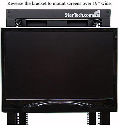 StarTech.com 4 HE Universal VESA LCD-Monitorhalterung für 19 Zoll Rack oder Schrank - TAA-konform -