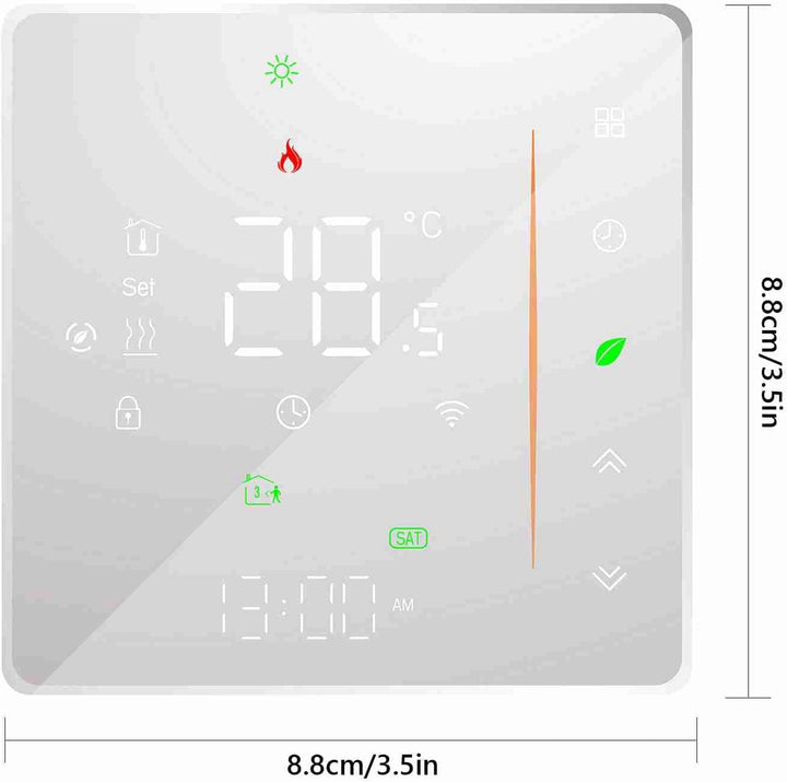 Decdeal WiFi Thermostat Wasser-Fussbodenheizung,Unterstützung Von TUYA/Smart Life,Google Home,Progra