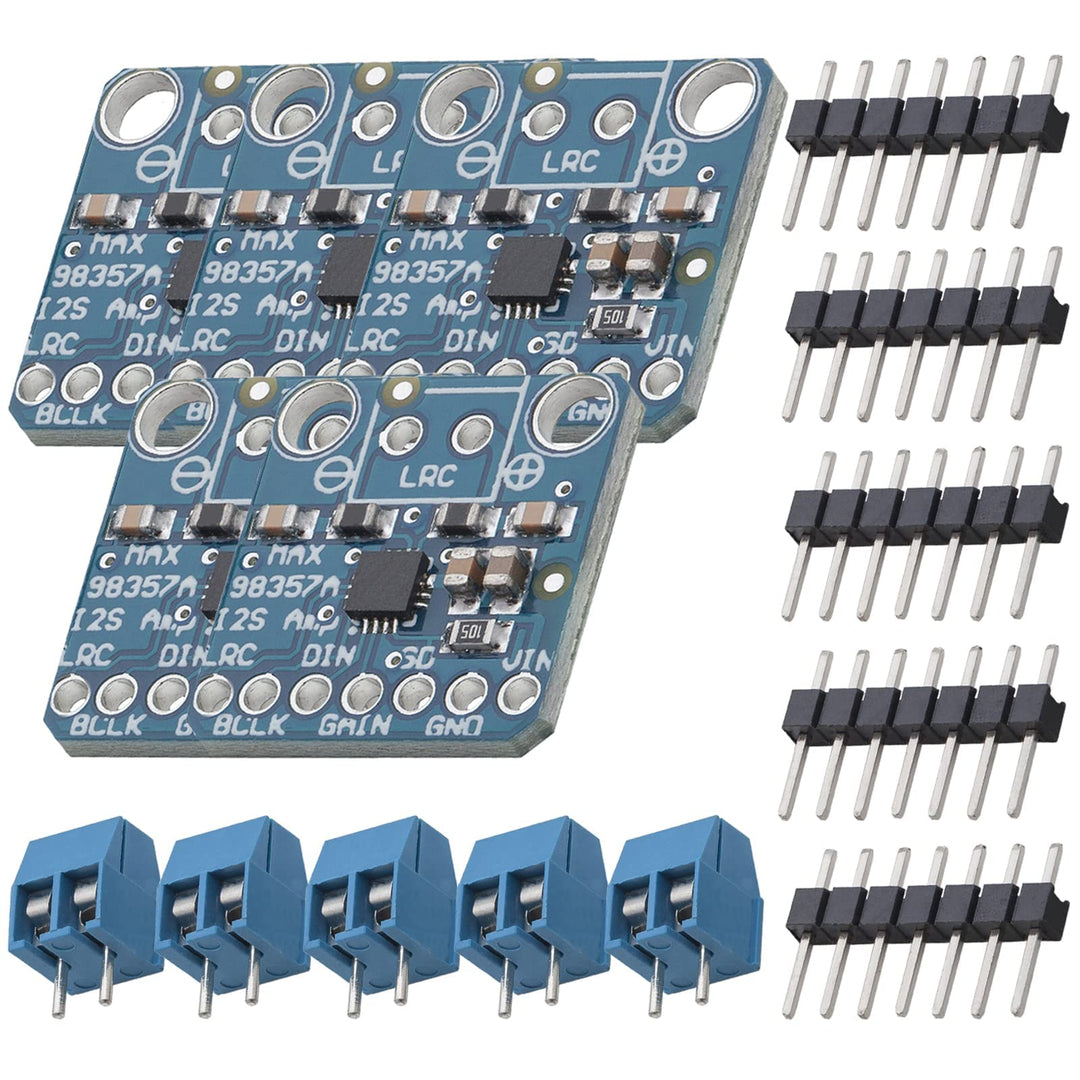 AZDelivery 5x I2S 3W Class D Amplifier Breakout - MAX98357A [ADA3006], 5