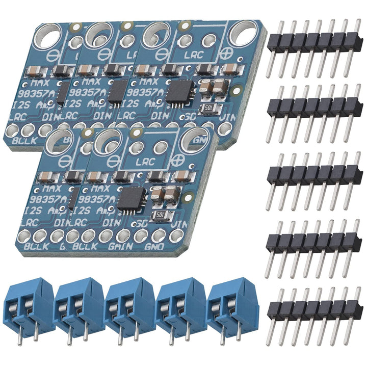 AZDelivery 5x I2S 3W Class D Amplifier Breakout - MAX98357A [ADA3006], 5