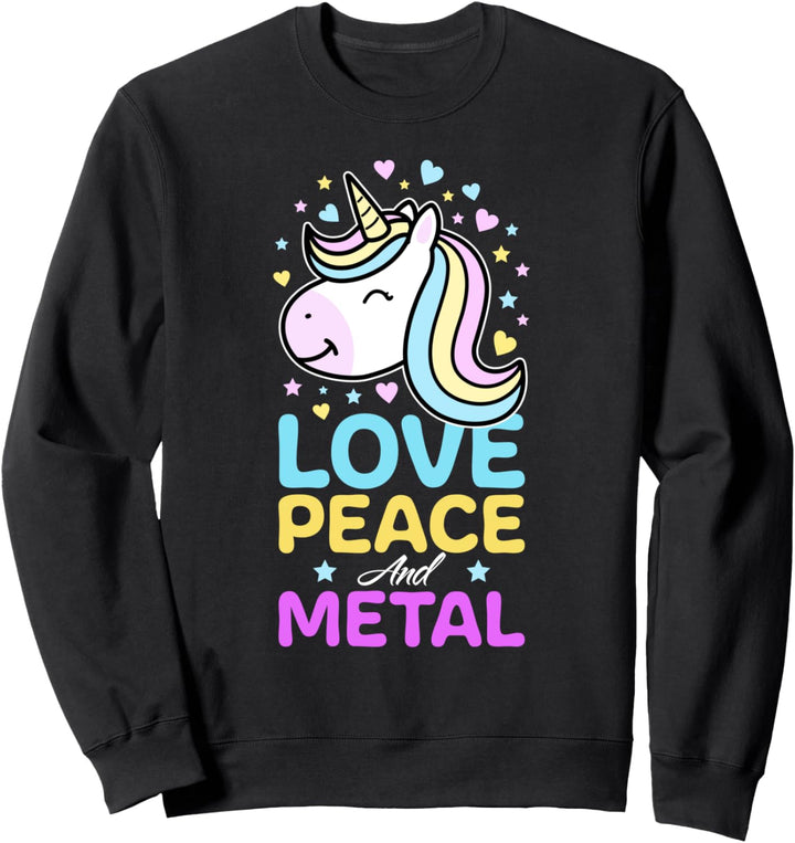Death Metal Einhorn - Lustiges Metal Fan Sweatshirt
