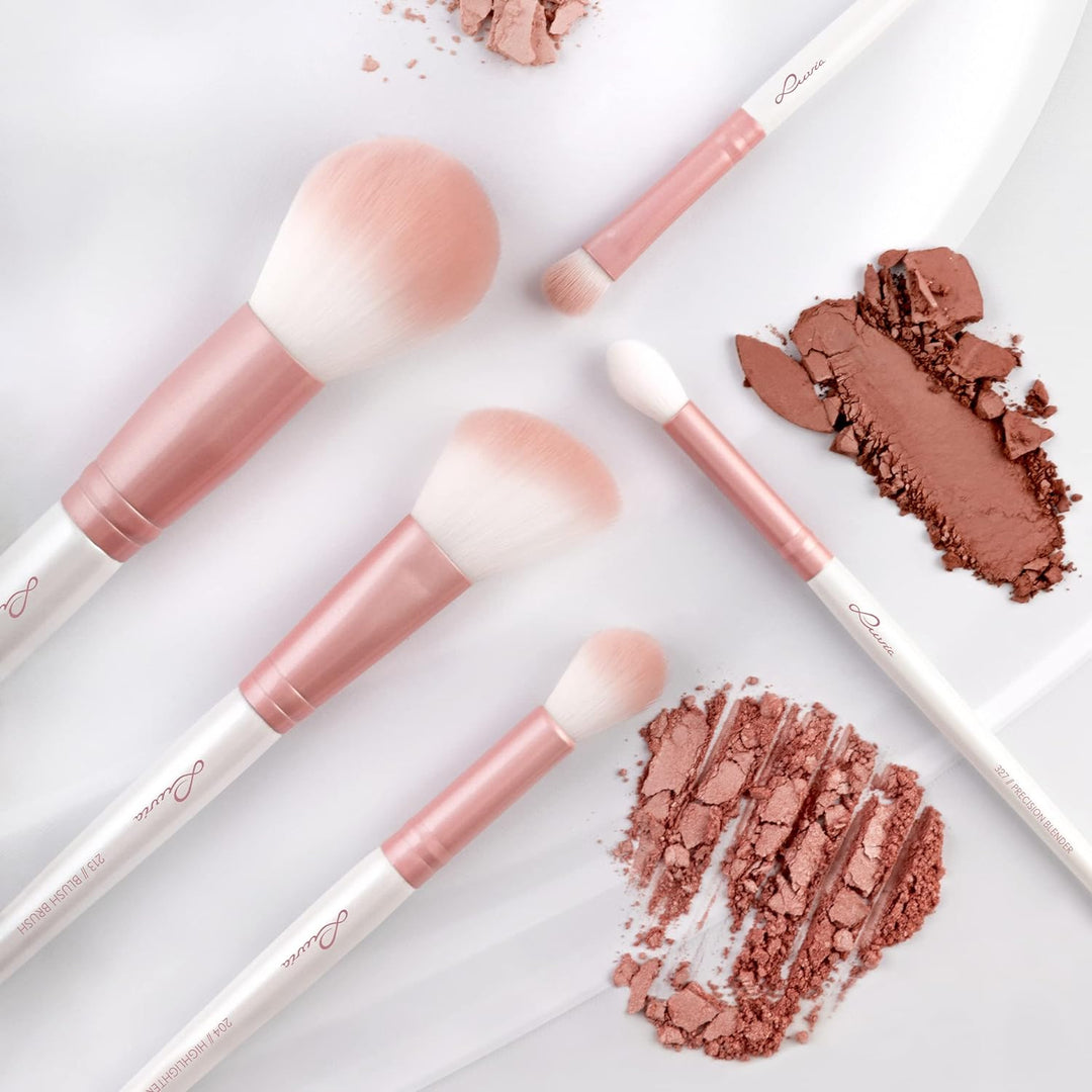 Make-Up Pinselset Luvia, Daily Essentials Brush Set, Puder- Und Augenpinsel Im Set, 5 Vegane Kosmeti