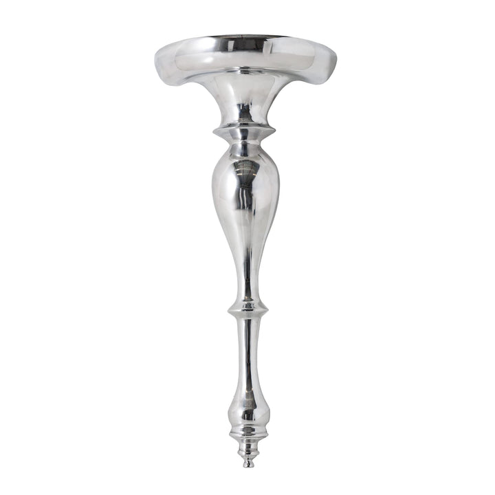 Invicta Interior Stylischer Design Wandkonsole Aluminium 80 cm Beistelltisch silberfarbig Barock