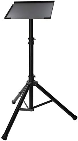 Fame Audio LS-13 Laptop Stand, Robustes Dreibein-Laptopstativ, Höhenverstellbar, Schwenkbare Auflage