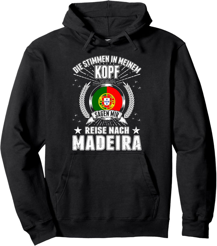 Madeira Urlaub Portugiesische Flagge Portugal Pullover Hoodie