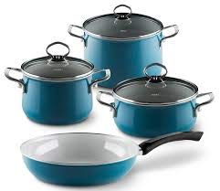 Riess, 0519-010, Starter-Set 4-teilig, NOUVELLE - AQUAMARIN EXTRA STARK, bestehend aus: Fleischtopf