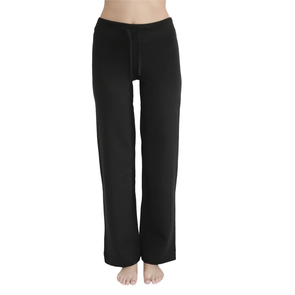 Leela Cotton Damen Hose Bio-Baumwolle/Elasthan, Schwarz, Gr. XL