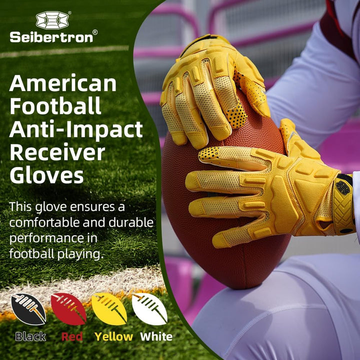 Seibertron G.A.R.G 2.0 Gel Filled Patentiert Anti-Impact Ultra-Stick Football Sports Receiver/Empfän