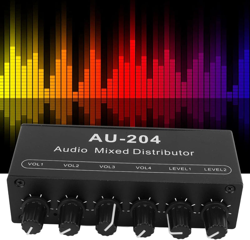 2 in 4 Out 3,5 Mm Stereo Audio Switch Stereo Audio Splitter Box Mini Vorverstärker Kopfhörerverstärk