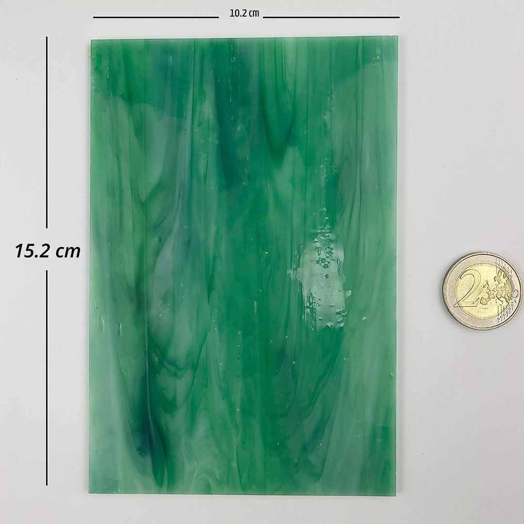 Unicoshape Buntglasbögen, 15,2 x 10,2 cm, Kathedral-Glas, Kunstglas, Mosaikfliesen zum Basteln, (gem