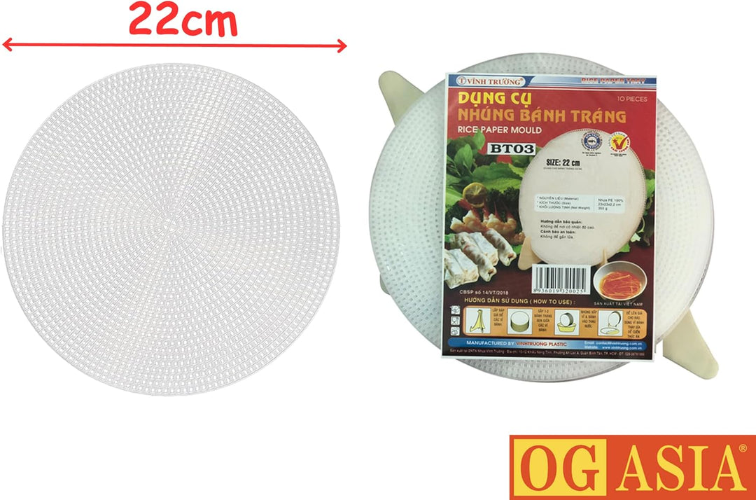 VINH TRUONG Reispapier Form BT19 - Zum Formen von Reispapierrollen - OG ASIA