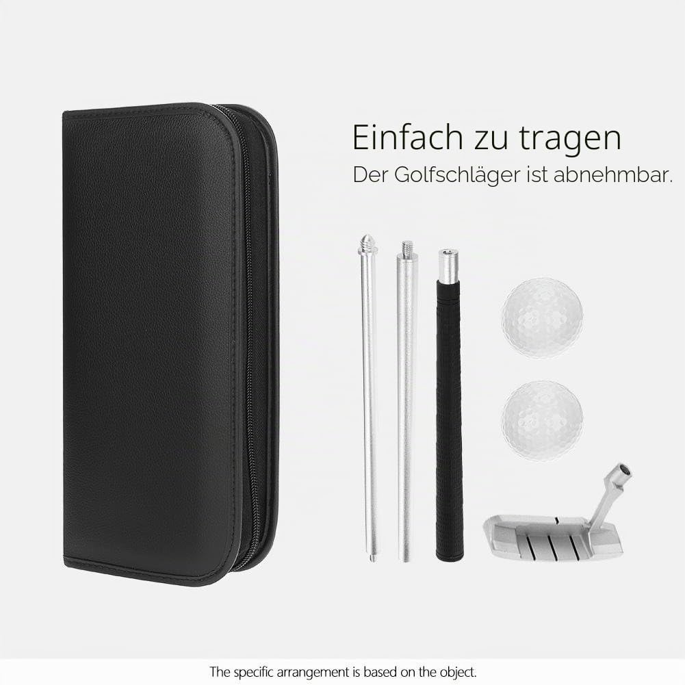 BOROCO Golfschläger Set,Indoor Golf Putter Kit,Practice Training Club Minigolf Set mit Bällen und Ta