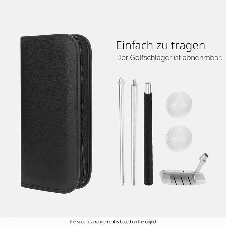 BOROCO Golfschläger Set,Indoor Golf Putter Kit,Practice Training Club Minigolf Set mit Bällen und Ta