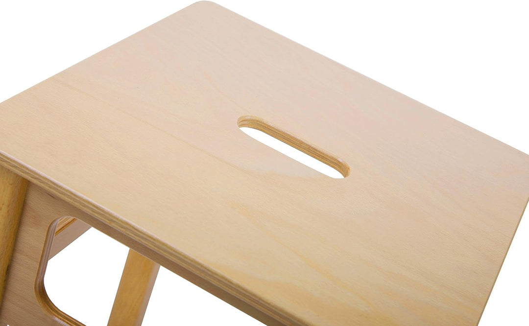 Sport-Thieme Gymnastikhocker aus Holz | Therapiehocker in DREI Höhen: 45, 50, 55 cm | Lackiertes Buc