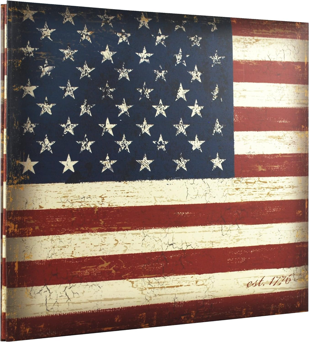 MBI Sammelalbum, Einband: Flagge der USA, Vintage-Design, 30,5 x 30,5 cm Vintage Flagge, Vintage Fla