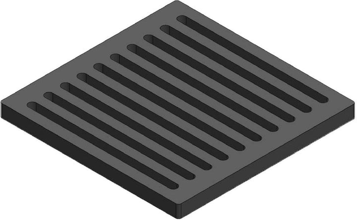 Kaminrost/Ascherost Eckig 210 x 208 x 15 mm passend für Justus Ohio A/B ** Kaminöfen inkl. Modellübe