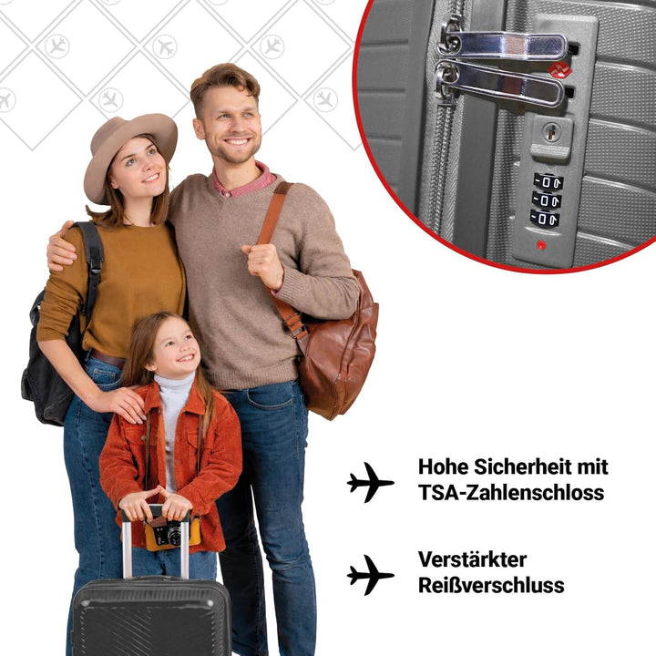 Berwin Reisekoffer aus Polypropylen (PP) Hartschalenkoffer Trolley Koffer Suitcase Luggage Modell No