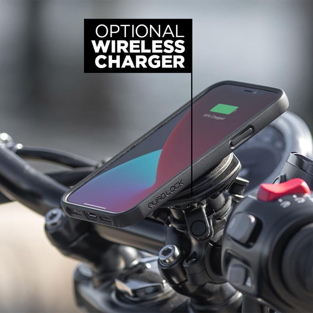 Quad Lock Lenkkopfhalterung für Motorrad für iPhone und Samsung Galaxy-Handys Halterung allein, Halt