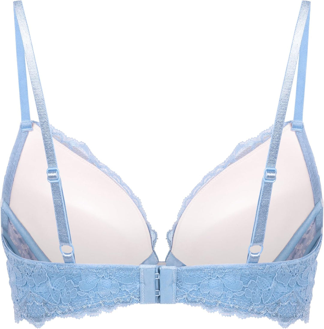 Hunkemöller Vorgeformter Push-up-Bügel-BH Marine, Bel Air Blue