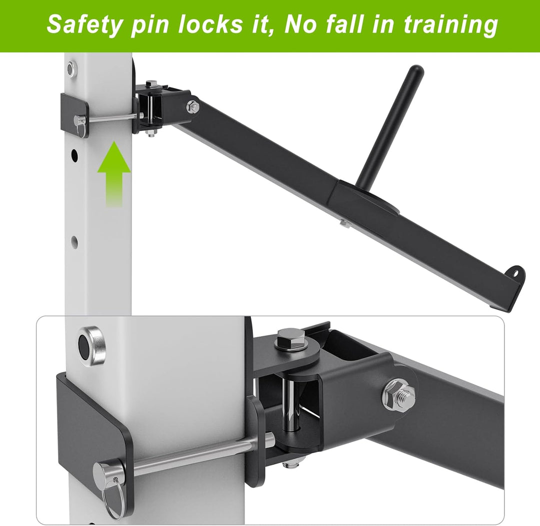 SELEWARE Gürtel Kniebeugenhebelarm Befestigung für 5,1 x 5,1 cm und 7,6 x 7,6 cm Power Cage, Squat R