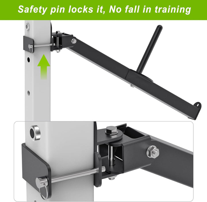 SELEWARE Gürtel Kniebeugenhebelarm Befestigung für 5,1 x 5,1 cm und 7,6 x 7,6 cm Power Cage, Squat R