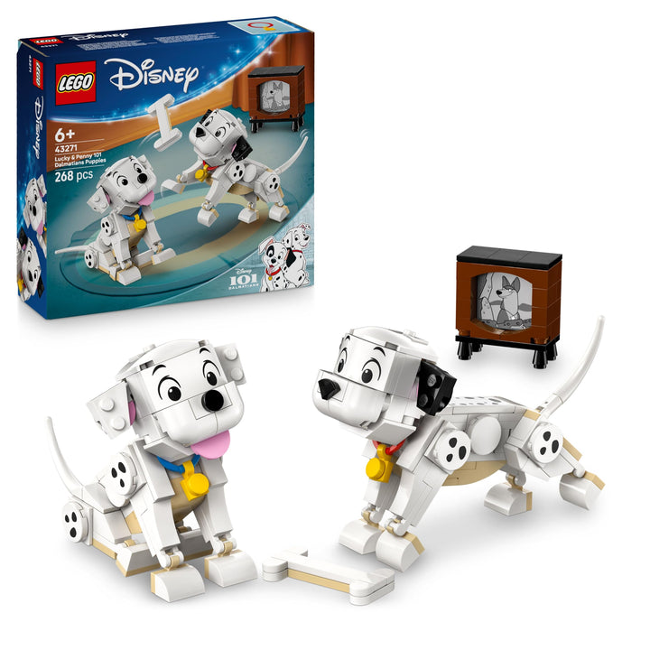 LEGO ǀ Disney Lucky & Penny 101 Dalmatiner - Welpen Spielset – Tierfiguren zum Spielen mit beweglich