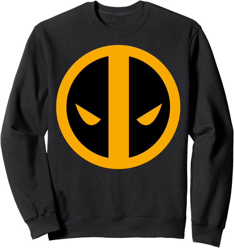 Marvel Deadpool Orange Circle Logo Sweatshirt